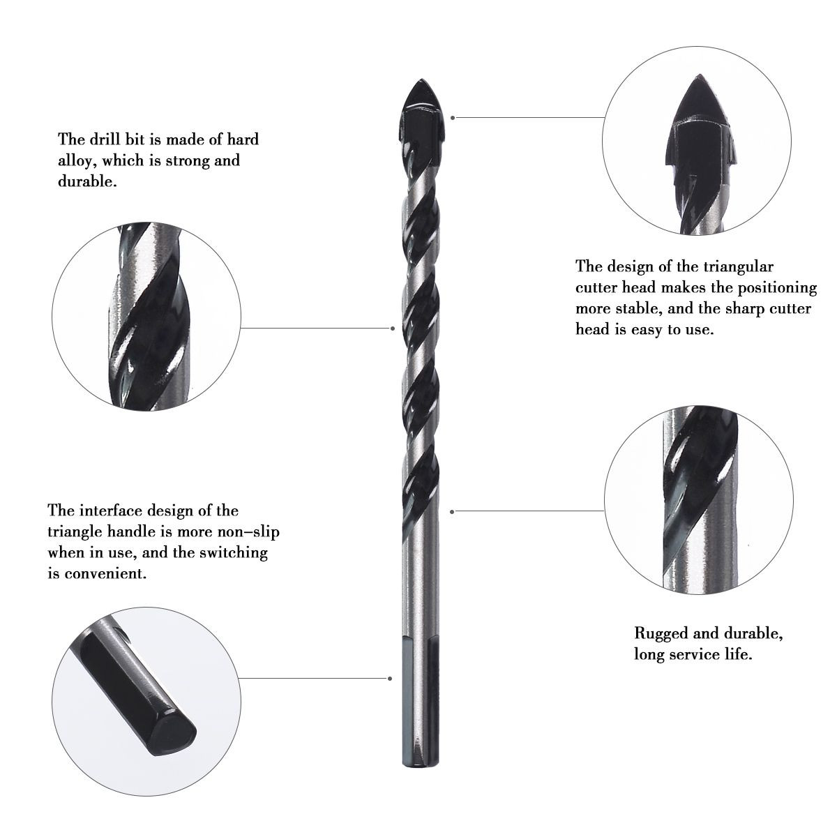 5PCS  Masonry Drill Set